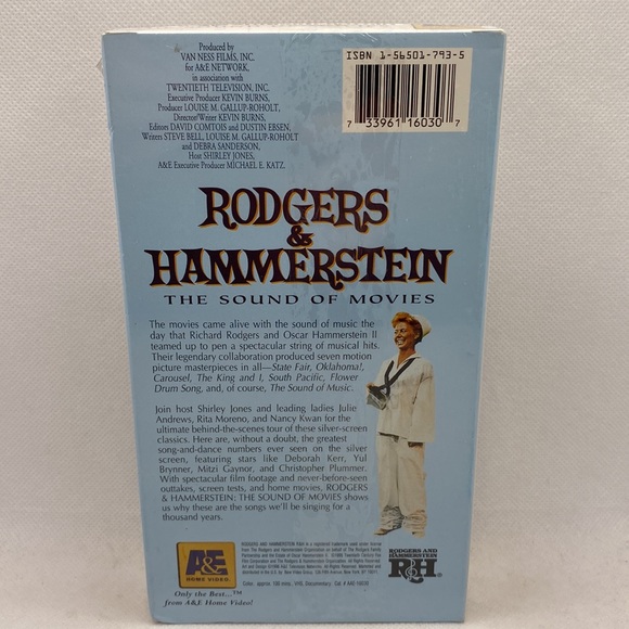 Rodgers & Hammerstein The Sound of Movies VHS Musical Broadway Factory Sealed - Picture 4 of 11